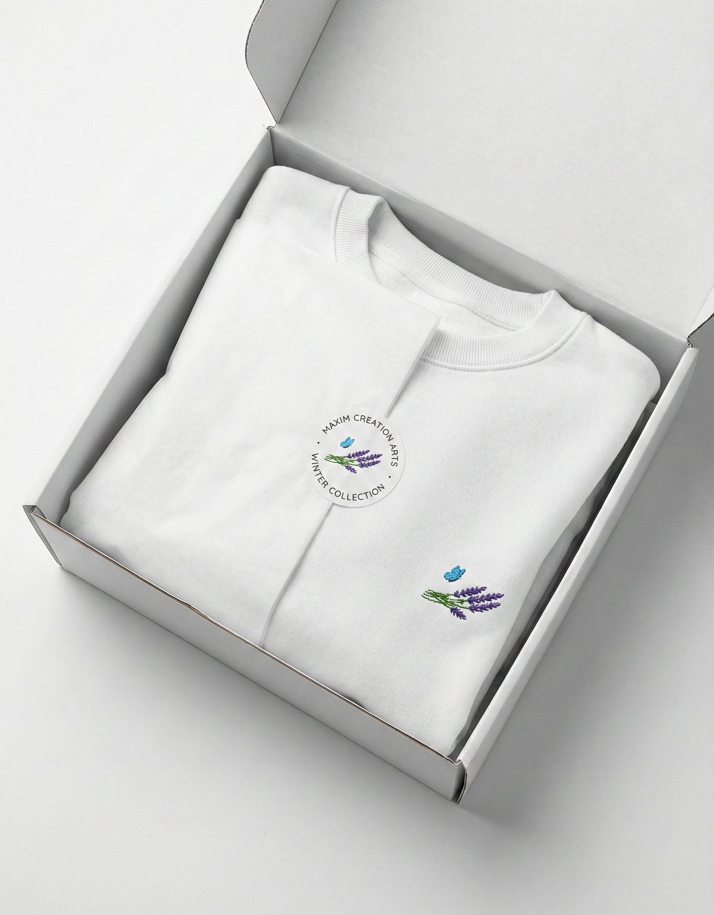 Flower Embrodiery Unisex Oversized Sweatshirt